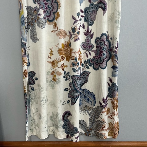 Soma Cool Nights Long Maxi Nightgown Sleep Shirt House Dress Size L Loungewear - Picture 5 of 9